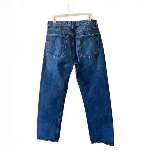 AGOLDE 90s Pinch Waist Jeans High Rise Rigid denim Straight Leg Button Fly Sz 30 - Picture 4 of 12
